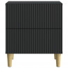 Szafka Nocna 2 pcs Czarny 43 x 34,5 x 48 cm Drewno inżynieryjne