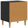 Szafka Nocna 2 pcs Czarny 43 x 34,5 x 48 cm Drewno inżynieryjne