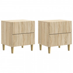 Szafka Nocna z szufladą 2 pcs dąb Sonoma 43 x 34,5 x 48 cm