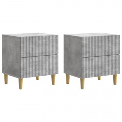 Szafka Nocna z szufladą 2 pcs Betonowy szary 43 x 34,5 x 48 cm