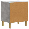 Szafka Nocna z szufladą 2 pcs Betonowy szary 43 x 34,5 x 48 cm