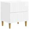 Szafka Nocna 2 pcs Biały wysoki połysk 43 x 34,5 x 48 cm