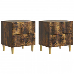 Szafka Nocna z szufladą 2 pcs Dąb wędzony 43 x 34,5 x 48 cm