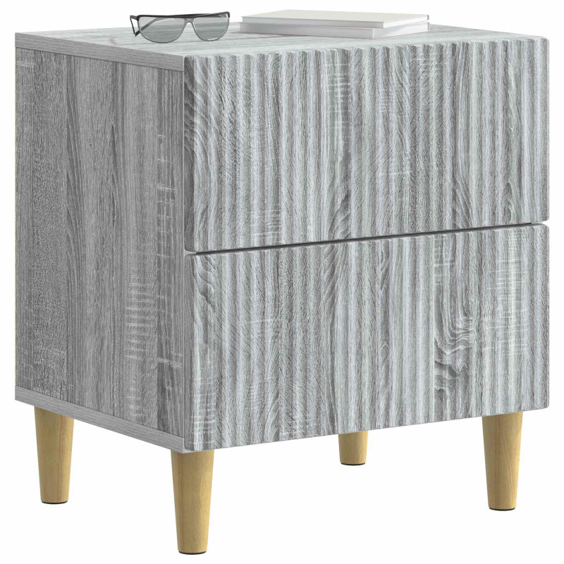 Szafka Nocna z szufladą 2 pcs Szary Sonoma 43 x 34,5 x 48 cm