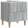Szafka Nocna z szufladą 2 pcs Szary Sonoma 43 x 34,5 x 48 cm