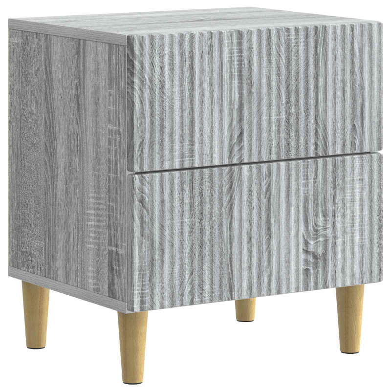 Szafka Nocna z szufladą 2 pcs Szary Sonoma 43 x 34,5 x 48 cm