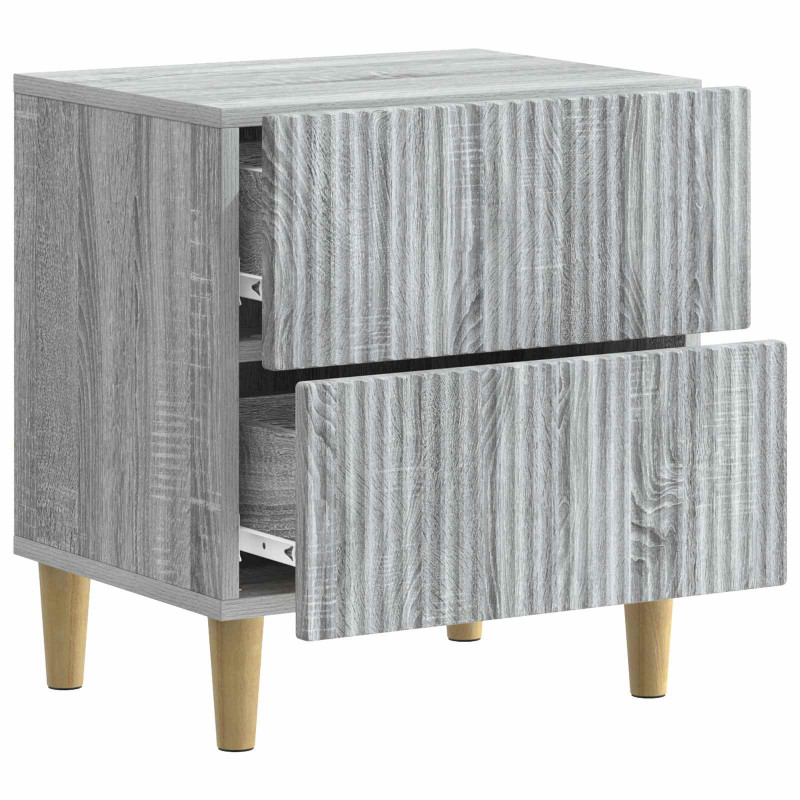 Szafka Nocna z szufladą 2 pcs Szary Sonoma 43 x 34,5 x 48 cm