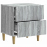 Szafka Nocna z szufladą 2 pcs Szary Sonoma 43 x 34,5 x 48 cm