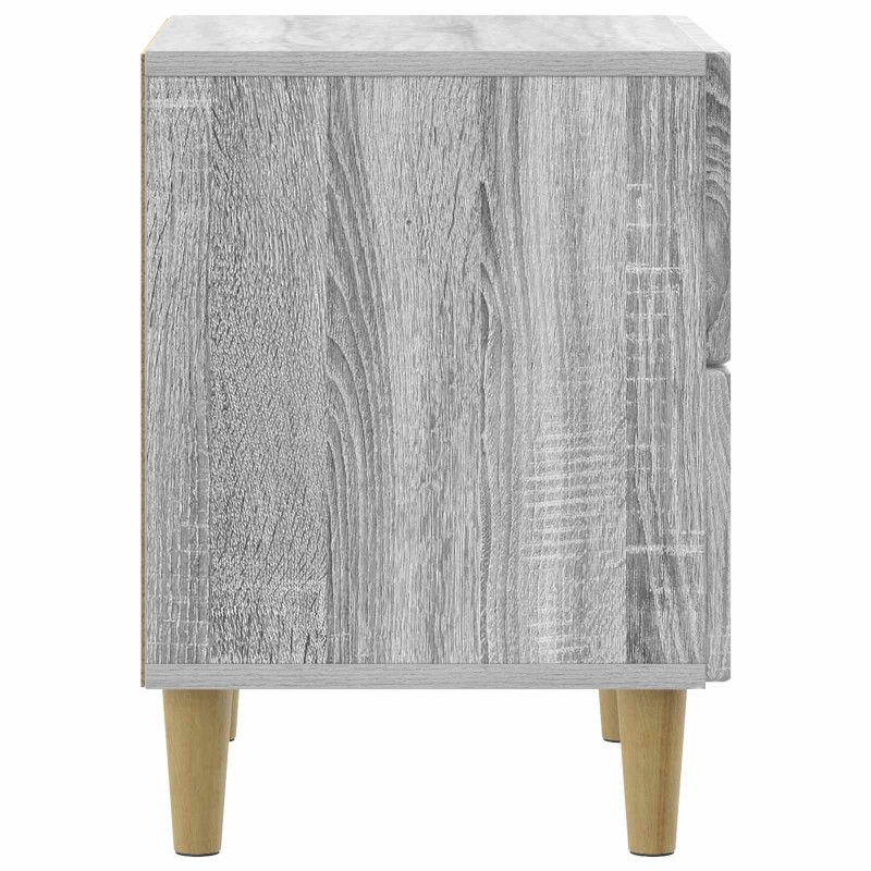 Szafka Nocna z szufladą 2 pcs Szary Sonoma 43 x 34,5 x 48 cm