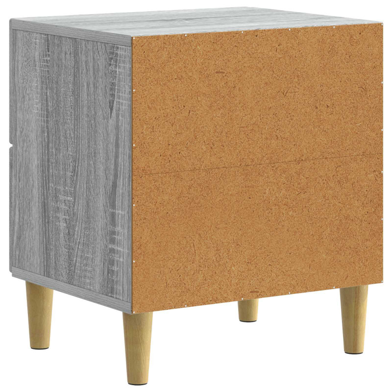 Szafka Nocna z szufladą 2 pcs Szary Sonoma 43 x 34,5 x 48 cm