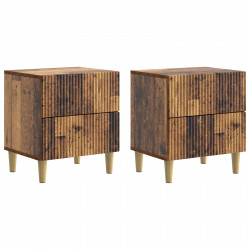 Szafka Nocna z szufladą 2 pcs Stare drewno 43 x 34,5 x 48 cm