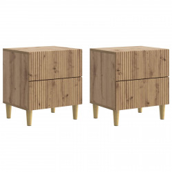 Szafka Nocna z szufladą 2 pcs Dąb artisan 43 x 34,5 x 48 cm