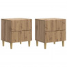 Szafka Nocna z szufladą 2 pcs Dąb artisan 43 x 34,5 x 48 cm