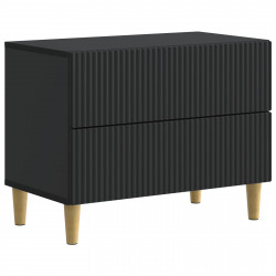 Szafka Nocna Czarny 62 x 34,5 x 48 cm Drewno inżynieryjne