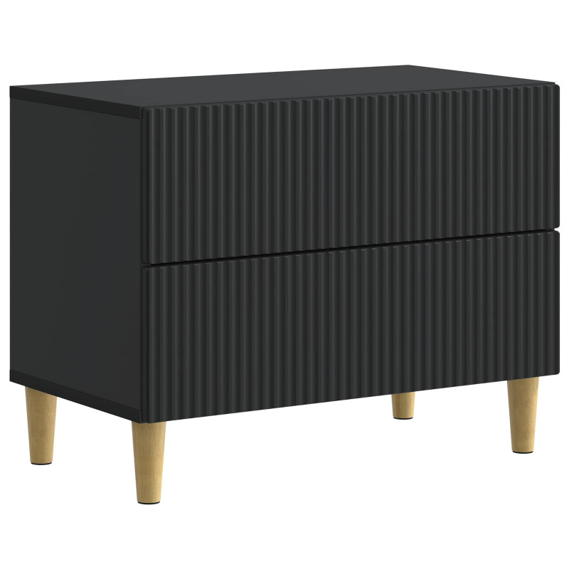 Szafka Nocna Czarny 62 x 34,5 x 48 cm Drewno inżynieryjne