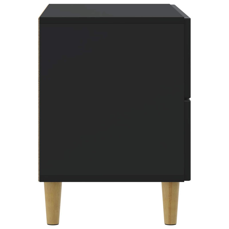 Szafka Nocna Czarny 62 x 34,5 x 48 cm Drewno inżynieryjne
