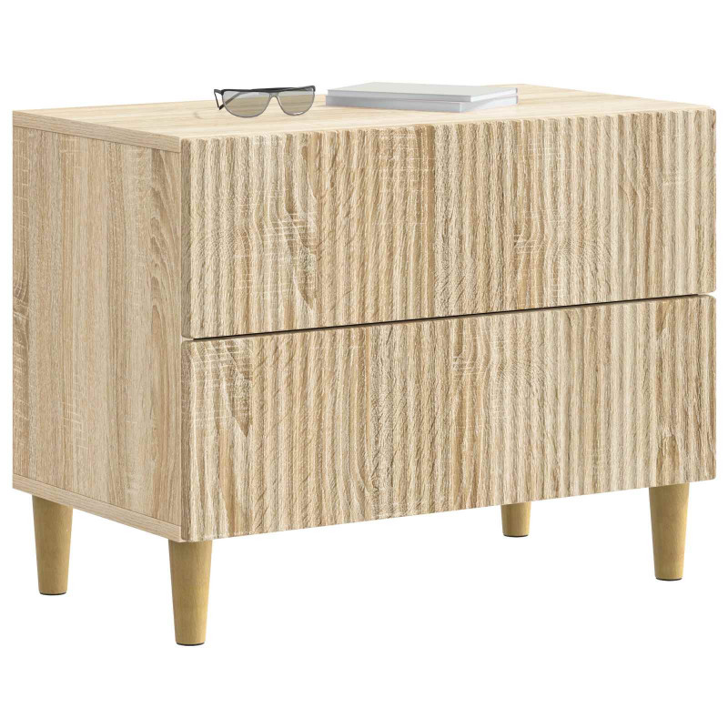 Szafka Nocna dąb Sonoma 62 x 34,5 x 48 cm Drewno inżynieryjne