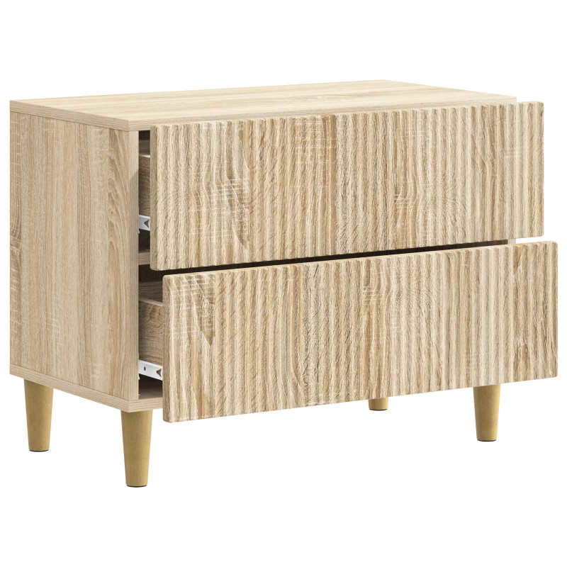 Szafka Nocna dąb Sonoma 62 x 34,5 x 48 cm Drewno inżynieryjne