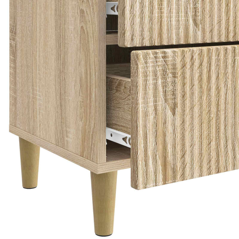 Szafka Nocna dąb Sonoma 62 x 34,5 x 48 cm Drewno inżynieryjne