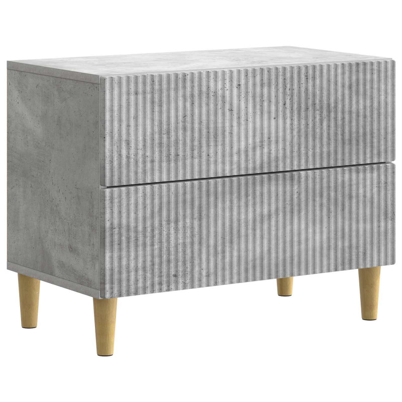 Szafka Nocna z szufladą Betonowy szary 62 x 34,5 x 48 cm