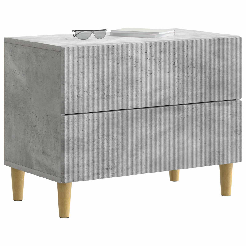 Szafka Nocna z szufladą Betonowy szary 62 x 34,5 x 48 cm