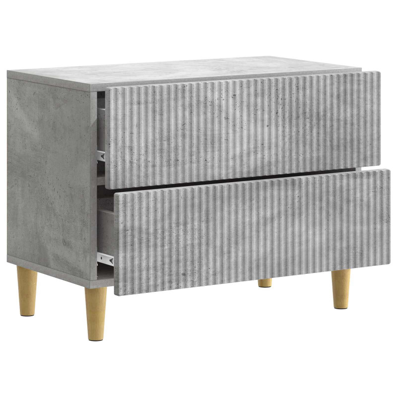 Szafka Nocna z szufladą Betonowy szary 62 x 34,5 x 48 cm