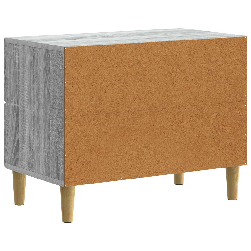 Szafka Nocna Szary Sonoma 62 x 34,5 x 48 cm Drewno inżynieryjne
