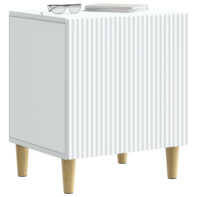 Szafka Nocna 2 pcs Biały 43 x 34,5 x 50 cm Drewno inżynieryjne