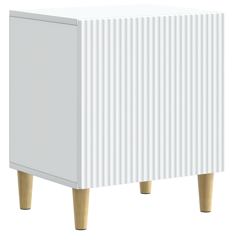 Szafka Nocna 2 pcs Biały 43 x 34,5 x 50 cm Drewno inżynieryjne