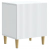 Szafka Nocna 2 pcs Biały 43 x 34,5 x 50 cm Drewno inżynieryjne