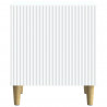 Szafka Nocna 2 pcs Biały 43 x 34,5 x 50 cm Drewno inżynieryjne