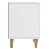Szafka Nocna 2 pcs Biały 43 x 34,5 x 50 cm Drewno inżynieryjne