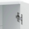 Szafka Nocna 2 pcs Biały 43 x 34,5 x 50 cm Drewno inżynieryjne