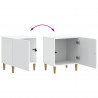 Szafka Nocna 2 pcs Biały 43 x 34,5 x 50 cm Drewno inżynieryjne