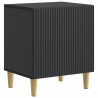 Szafka Nocna 2 pcs Czarny 43 x 34,5 x 50 cm Drewno inżynieryjne