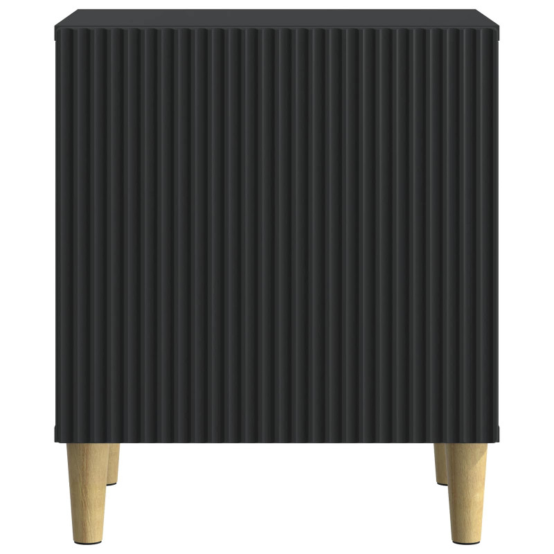 Szafka Nocna 2 pcs Czarny 43 x 34,5 x 50 cm Drewno inżynieryjne