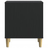 Szafka Nocna 2 pcs Czarny 43 x 34,5 x 50 cm Drewno inżynieryjne