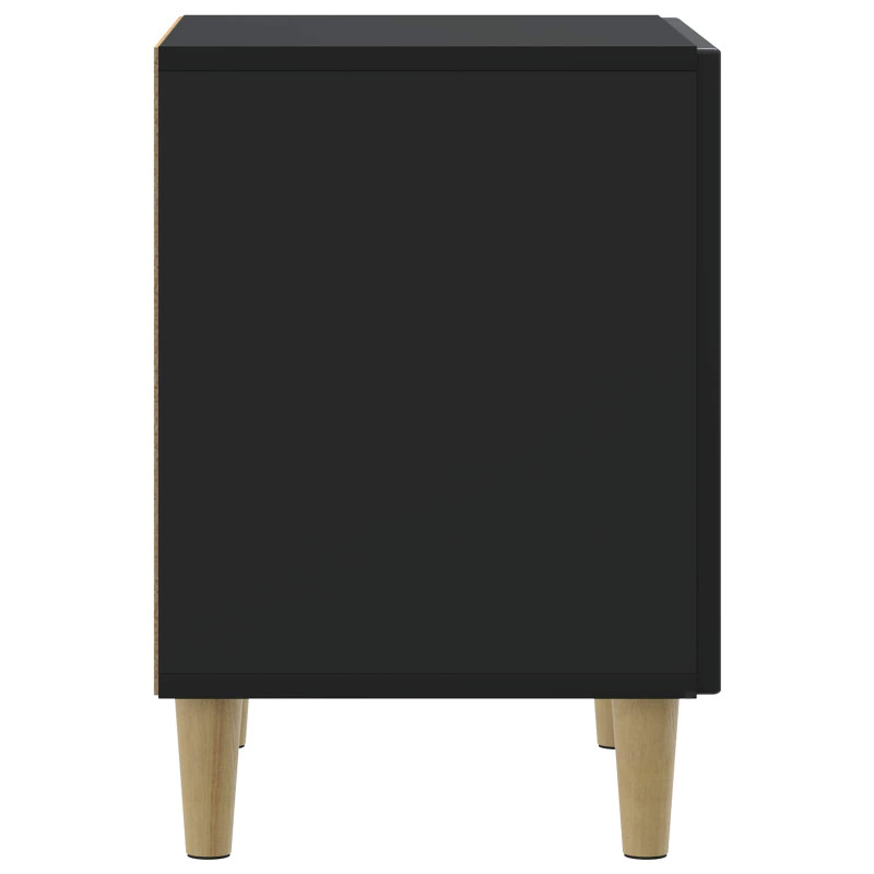 Szafka Nocna 2 pcs Czarny 43 x 34,5 x 50 cm Drewno inżynieryjne