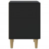 Szafka Nocna 2 pcs Czarny 43 x 34,5 x 50 cm Drewno inżynieryjne