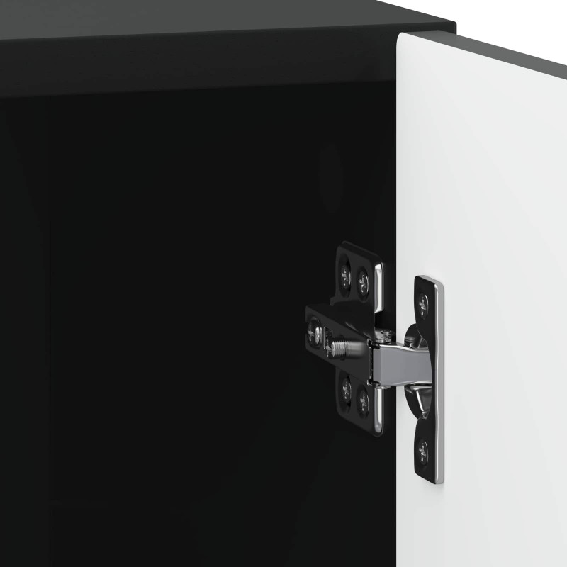 Szafka Nocna 2 pcs Czarny 43 x 34,5 x 50 cm Drewno inżynieryjne
