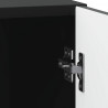 Szafka Nocna 2 pcs Czarny 43 x 34,5 x 50 cm Drewno inżynieryjne