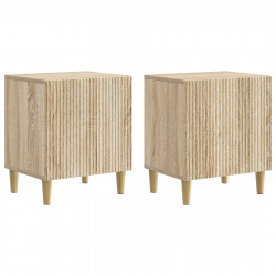Szafka Nocna 2 pcs dąb Sonoma 43 x 34,5 x 50 cm