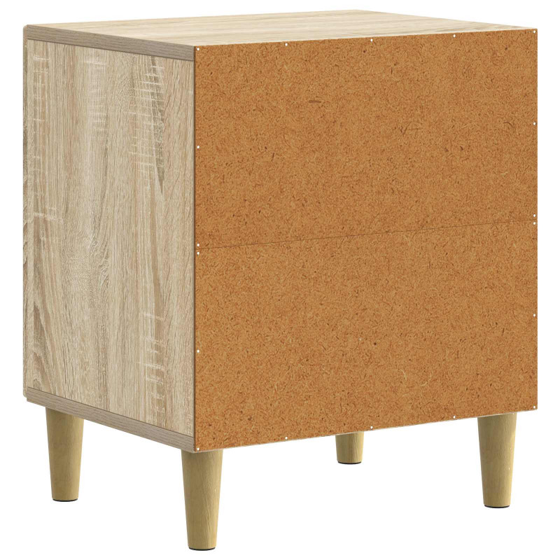 Szafka Nocna 2 pcs dąb Sonoma 43 x 34,5 x 50 cm