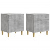 Szafka Nocna 2 pcs Betonowy szary 43 x 34,5 x 50 cm