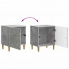Szafka Nocna 2 pcs Betonowy szary 43 x 34,5 x 50 cm