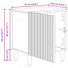 Szafka Nocna 2 pcs Betonowy szary 43 x 34,5 x 50 cm