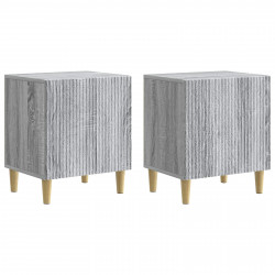 Szafka Nocna 2 pcs Szary Sonoma 43 x 34,5 x 50 cm
