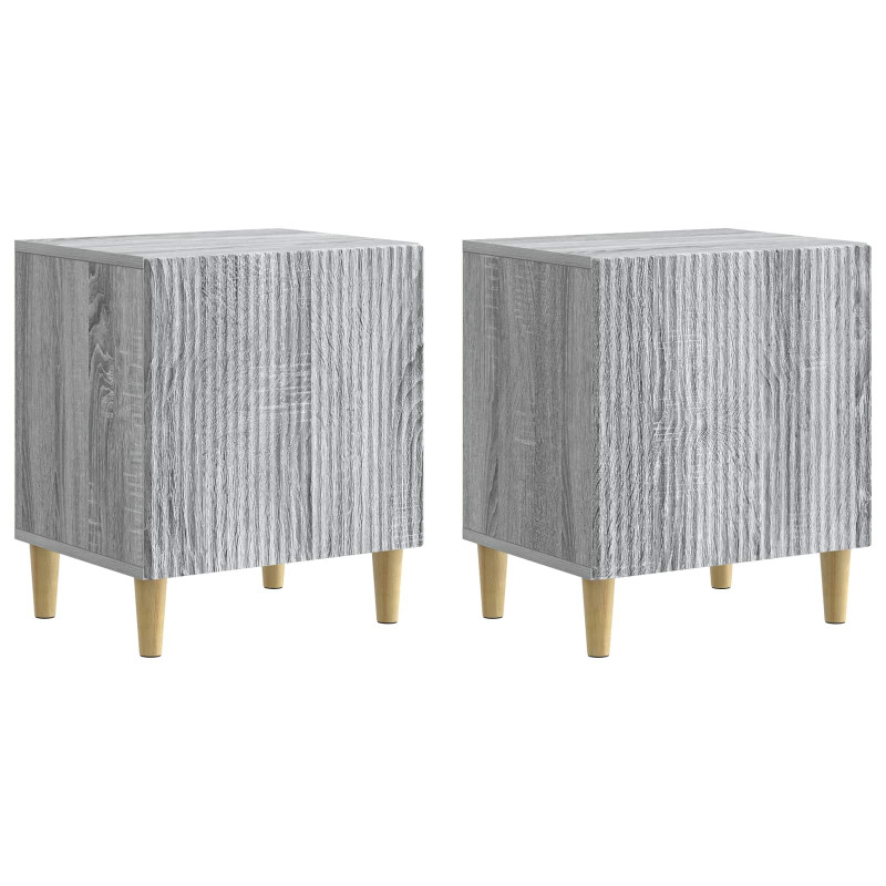 Szafka Nocna 2 pcs Szary Sonoma 43 x 34,5 x 50 cm