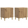Szafka Nocna 2 pcs Dąb artisan 43 x 34,5 x 50 cm
