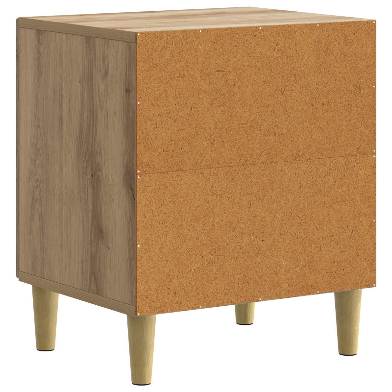Szafka Nocna 2 pcs Dąb artisan 43 x 34,5 x 50 cm